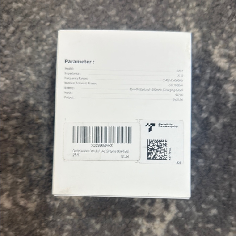 BNIB BX17 True Wireless Earbuds - Pink and White - Picture 2 of 2